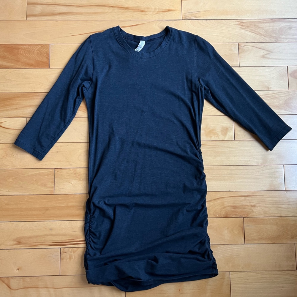 Lululemon Cotton Blend Tee Dress – Navy Blue Size 8